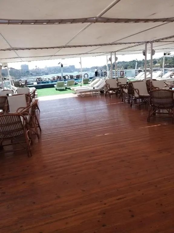 Sun deck of the MS King Tut I Nile Cruise Nile cruise